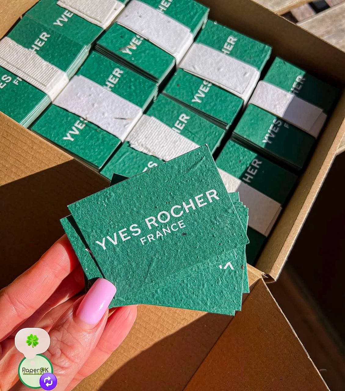 Корпоративни картички за Yves Rocher България